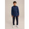WE Fashion overhemd met vlinderstrik - donkerblauw/zwart