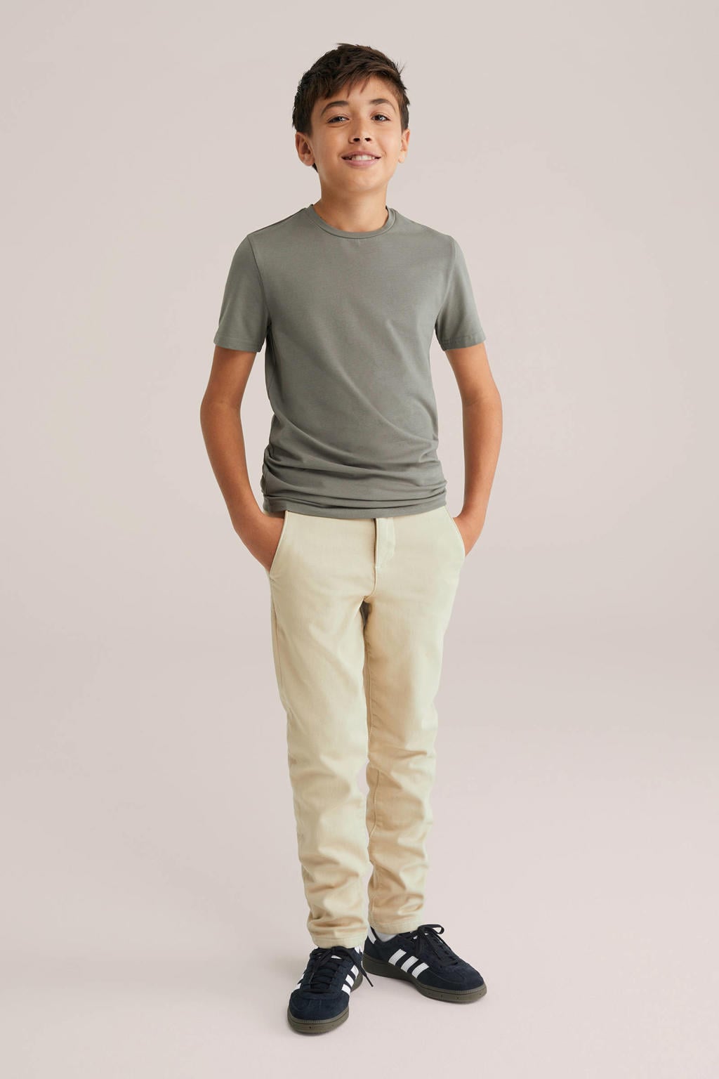 WE Fashion T-shirt grijsgroen