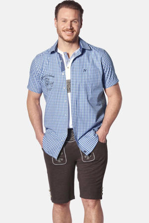 casual overhemd blauw