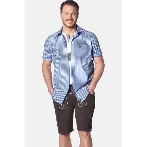 Jan Vanderstorm casual overhemd blauw afbeelding