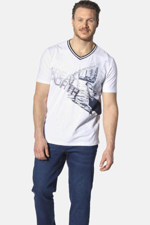 T-shirt BRYNO Plus Size met printopdruk wit