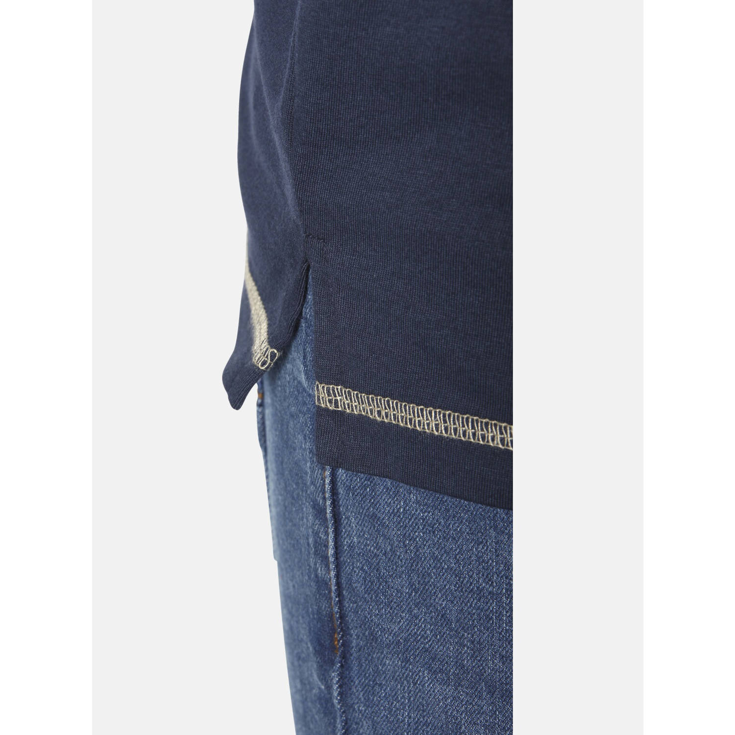 Jan Vanderstorm T-shirt Plus Size HAFTOR donkerblauw