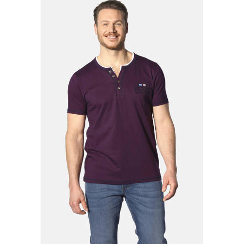 Jan Vanderstorm T-shirt Plus Size HAFTOR donkerrood afbeelding