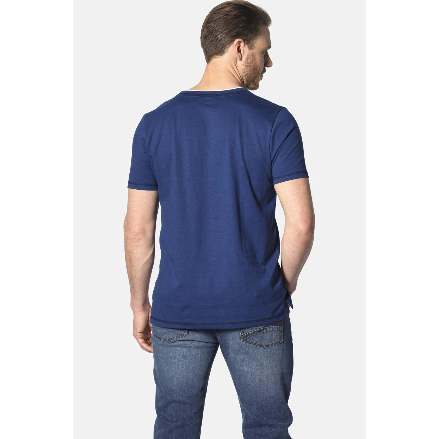 Jan Vanderstorm T-shirt Plus Size HAFTOR blauw