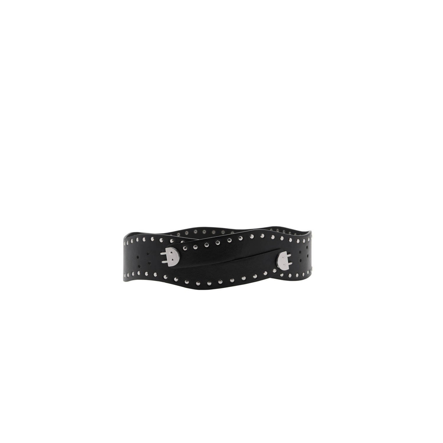 Mango tailleriem met studs zwart