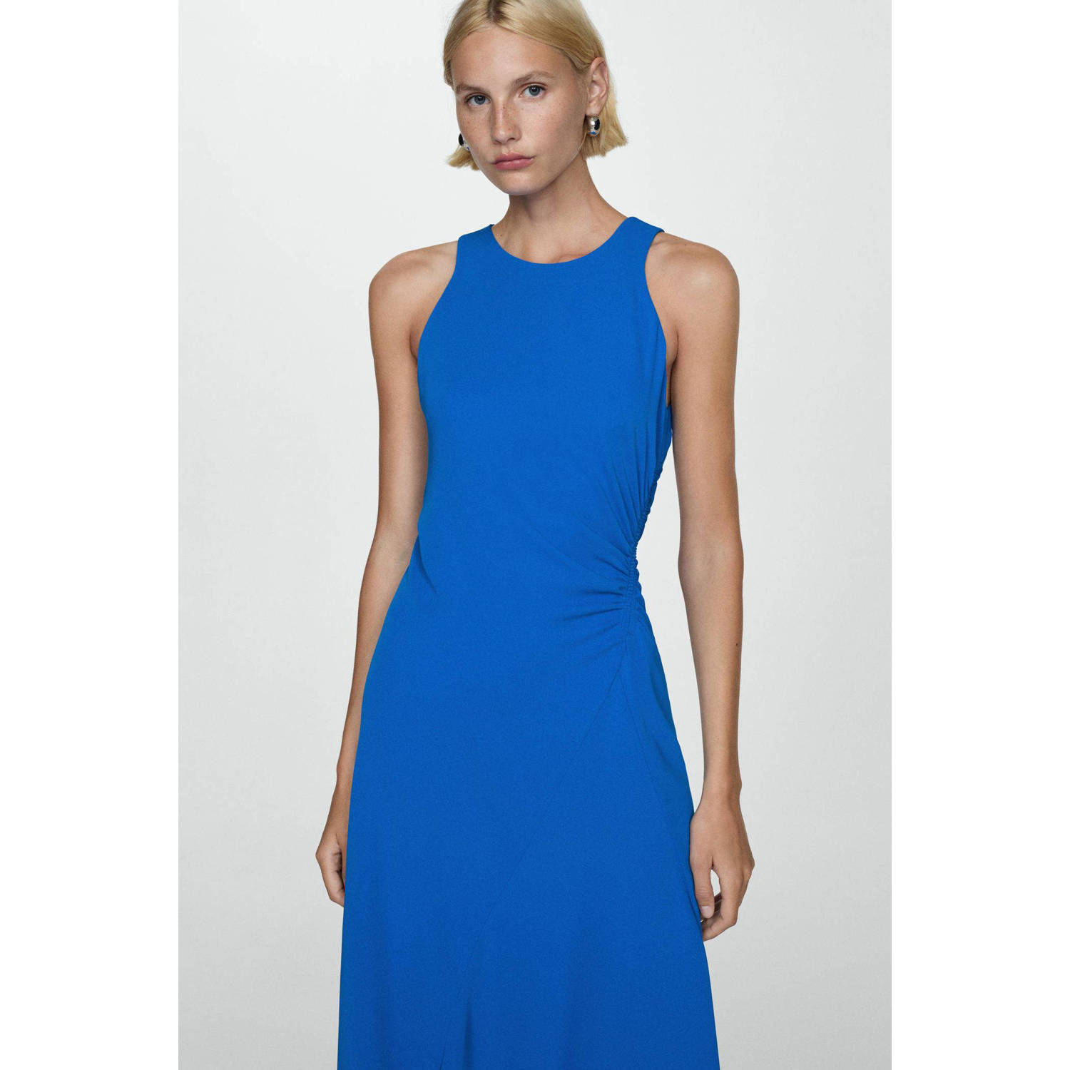 Mango maxi jurk blauw