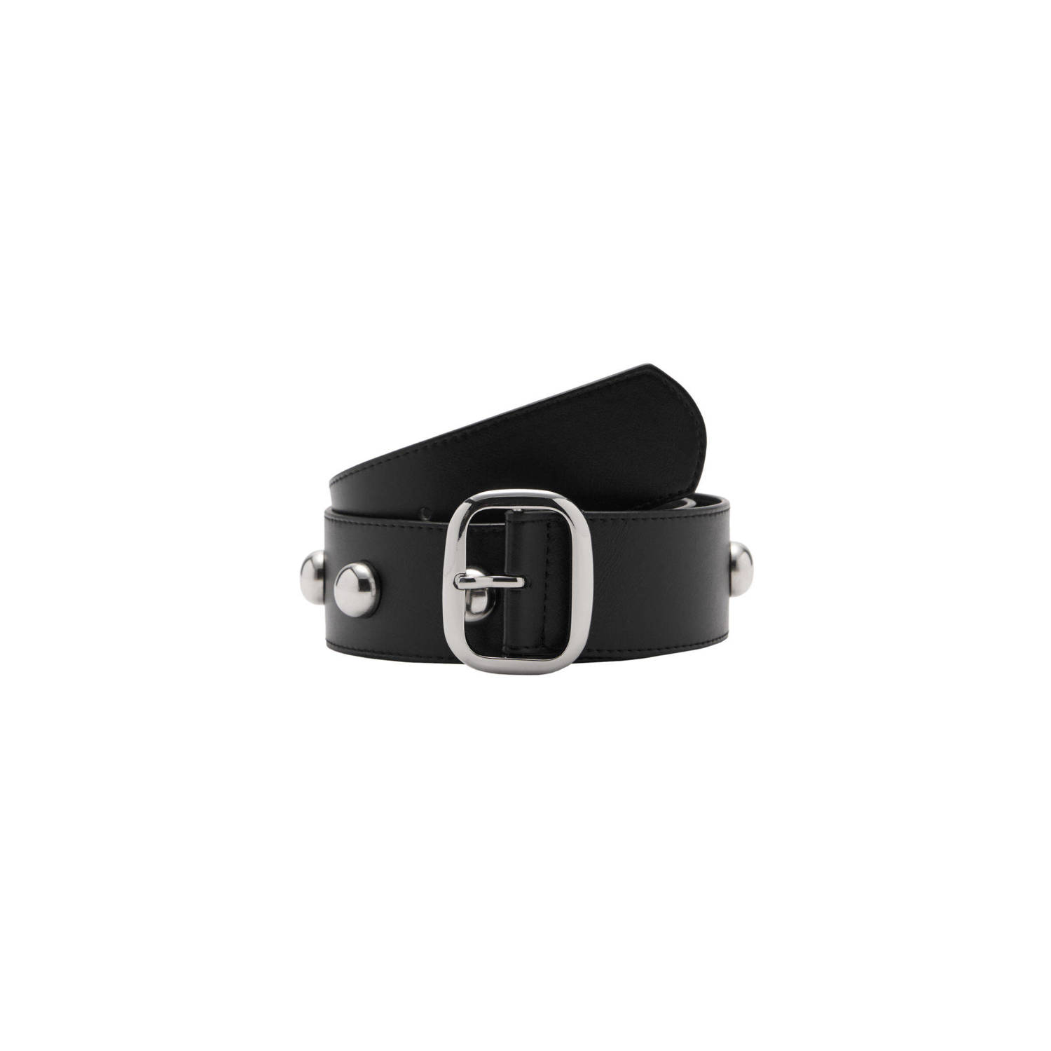 Mango riem met studs zwart