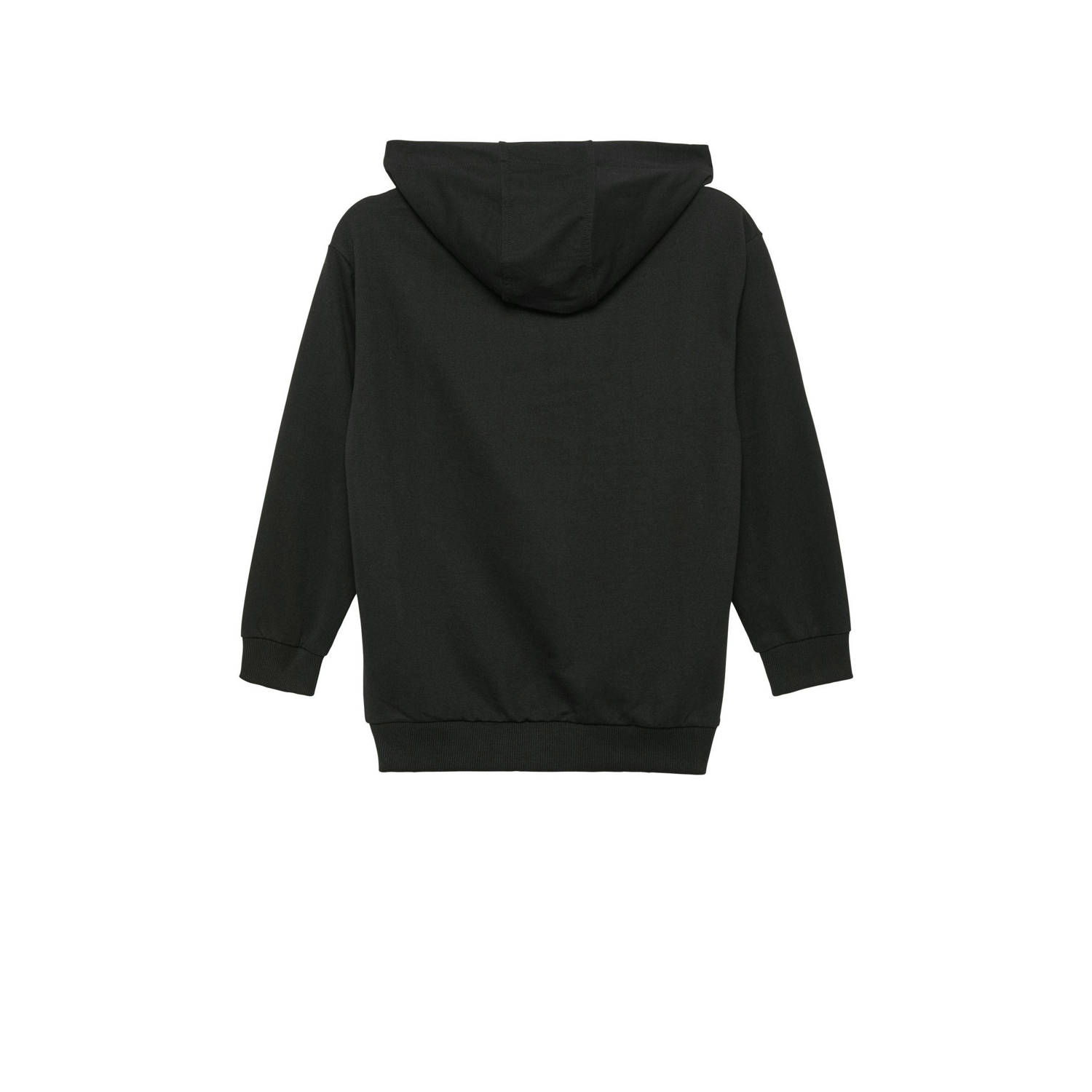 s.Oliver hoodie met tekst zwart