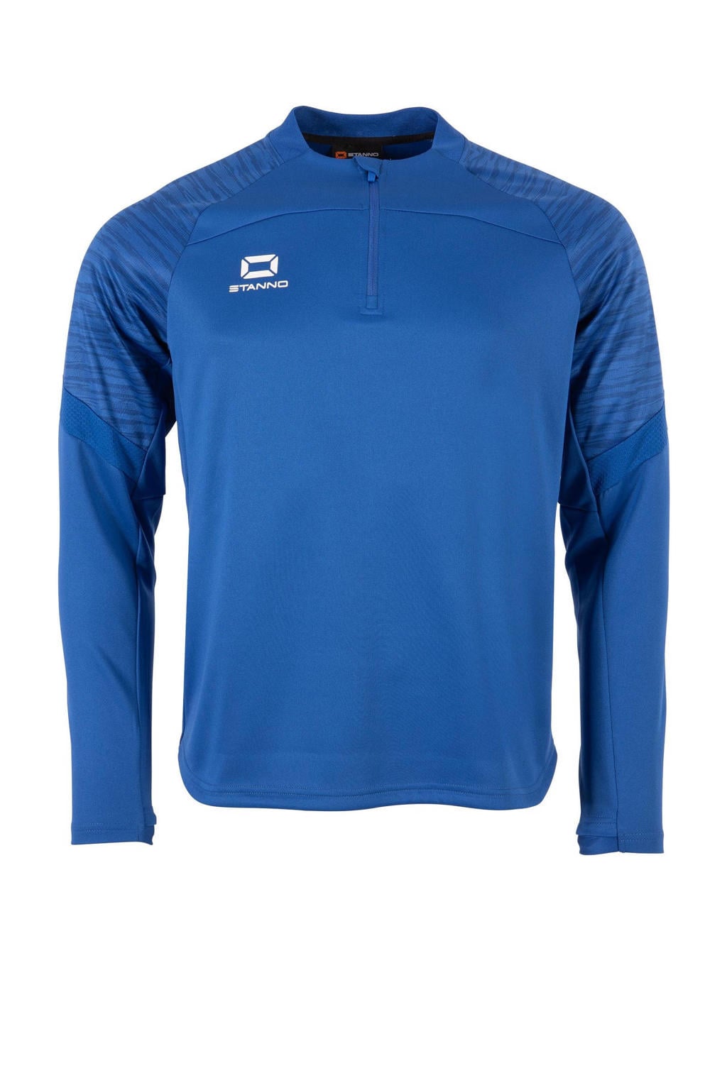 Blauwe jongens en meisjes Stanno Junior sportsweater Bolt van polyester met lange mouwen en ronde hals