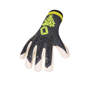 Junior keepershandschoenen grijs/wit/geel