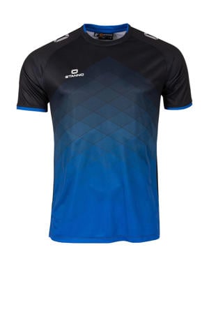 senior voetbalshirt Altius zwart/blauw