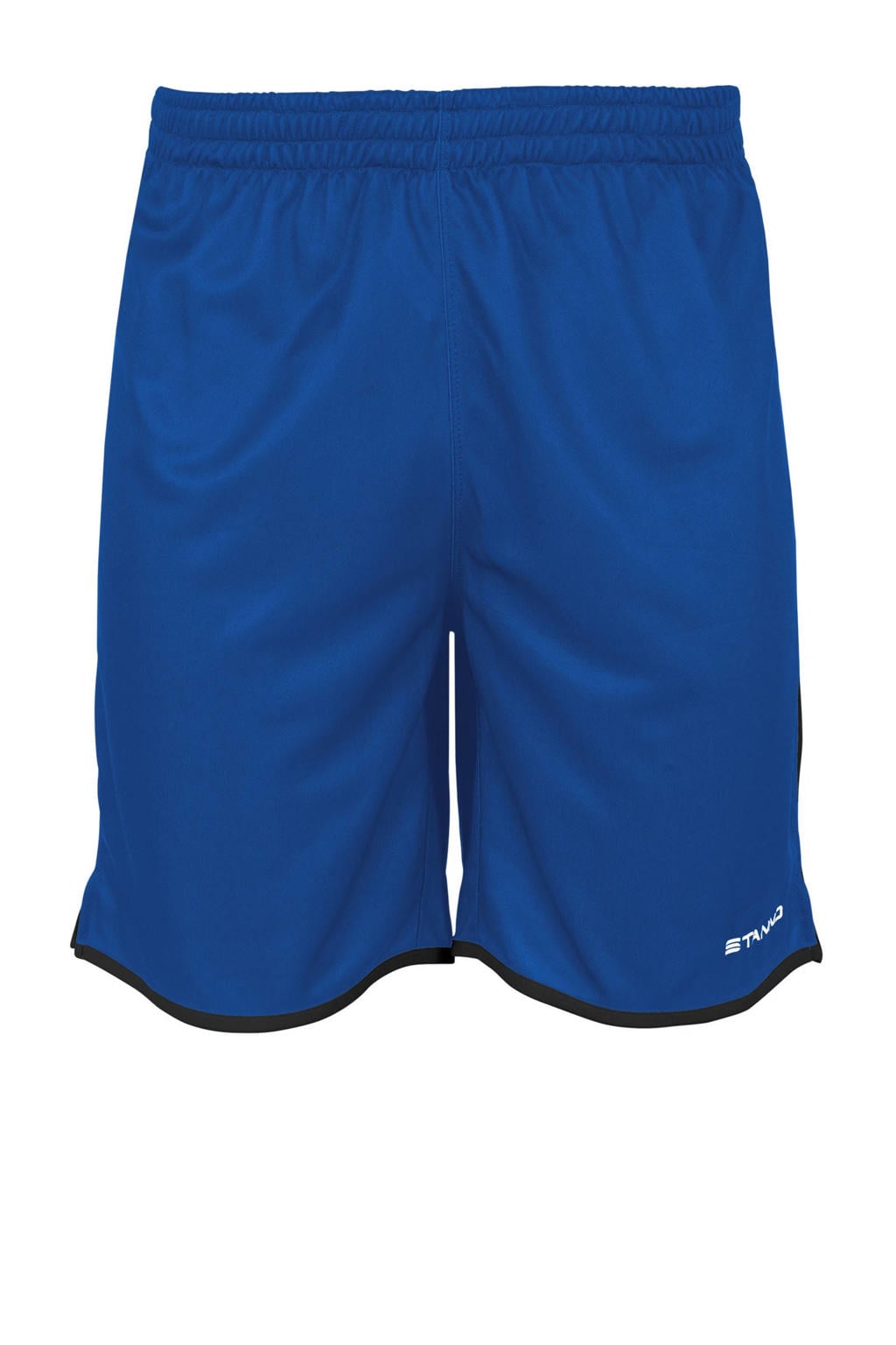 Blauw en zwarte jongens en meisjes Stanno Junior voetbalshort Altius van polyester met regular fit, regular waist en meerkleurige print