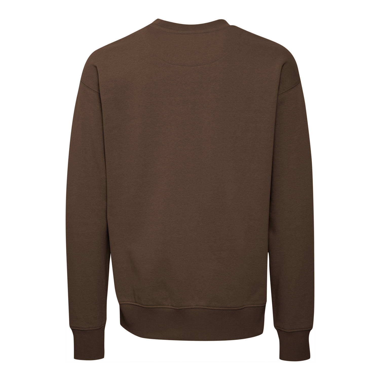 Solid sweater SDLenz bruin