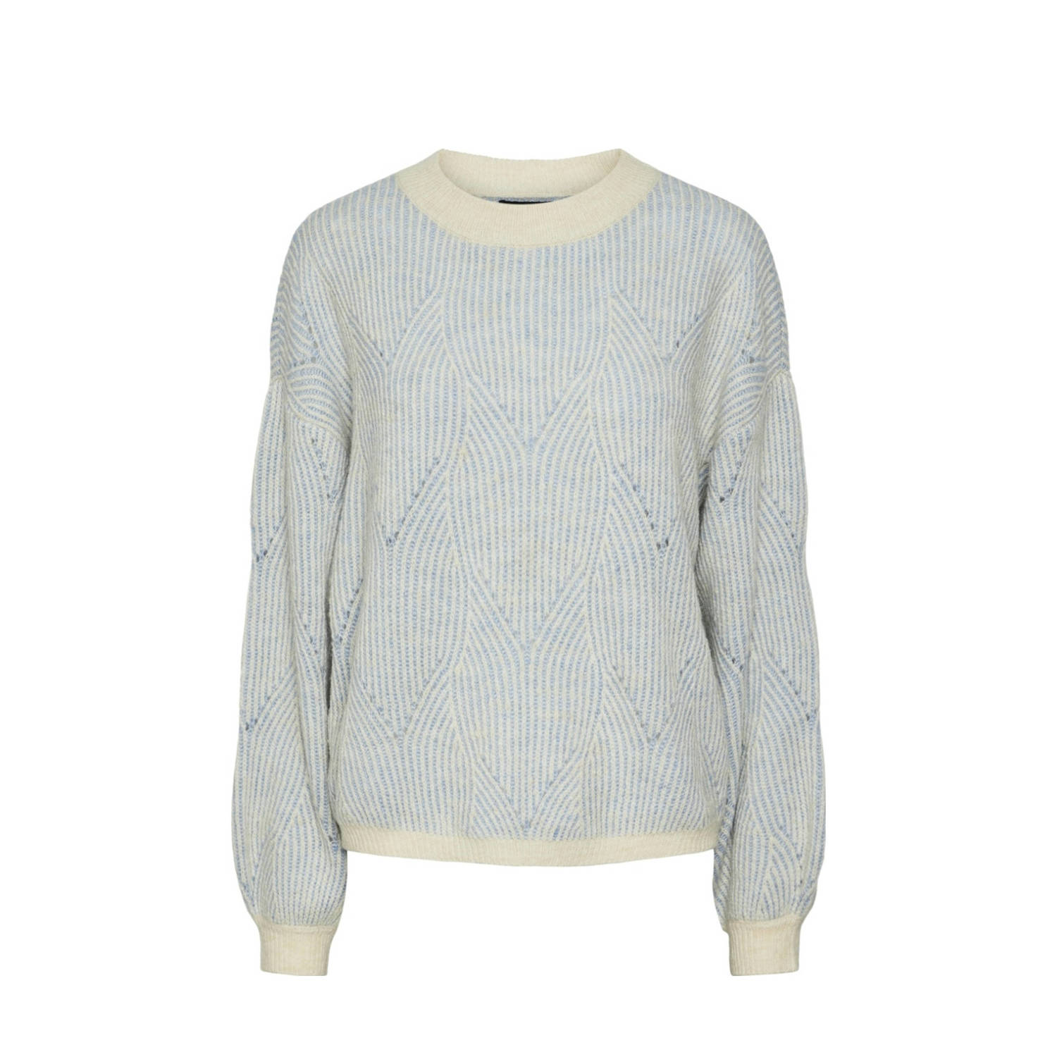 Pieces Loose fit gebreide pullover met abstract breipatroon model 'JENNA'