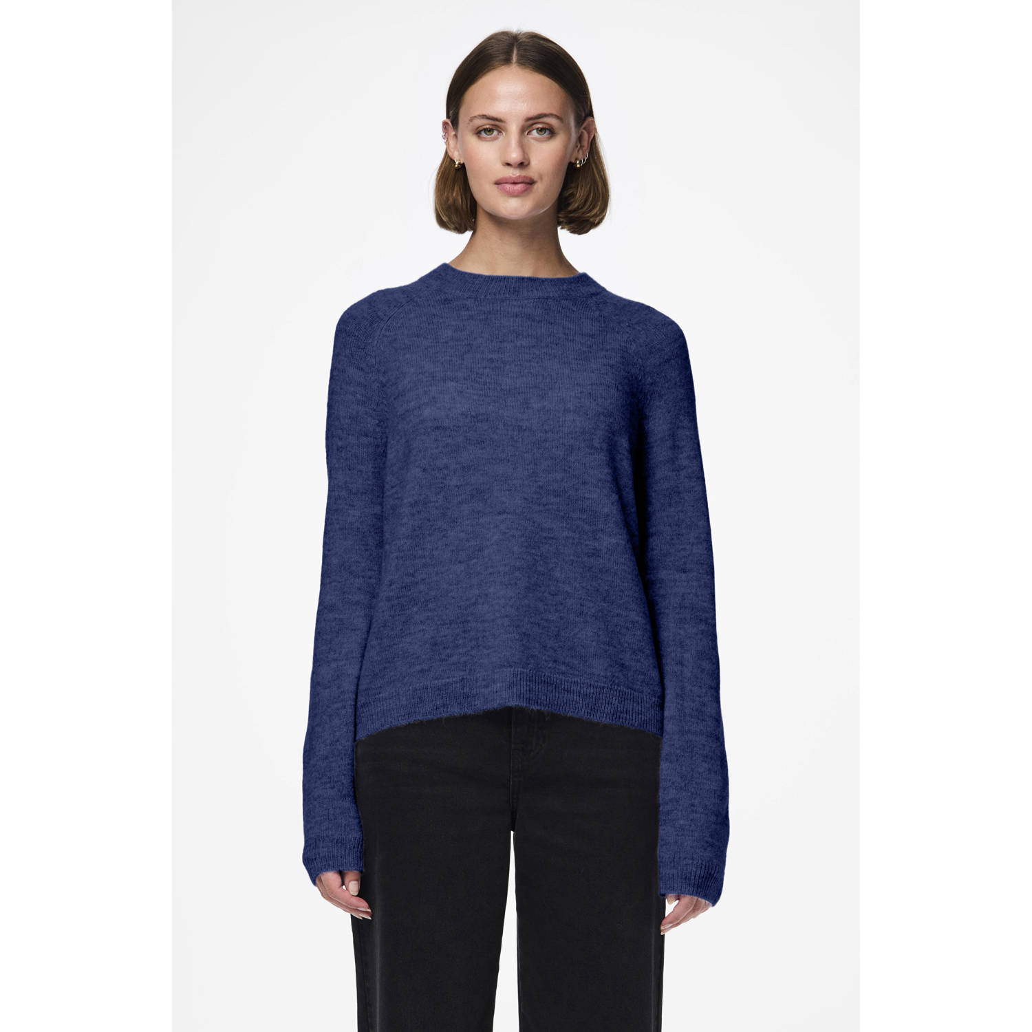 PIECES gebreide trui blauw PCJULIANA