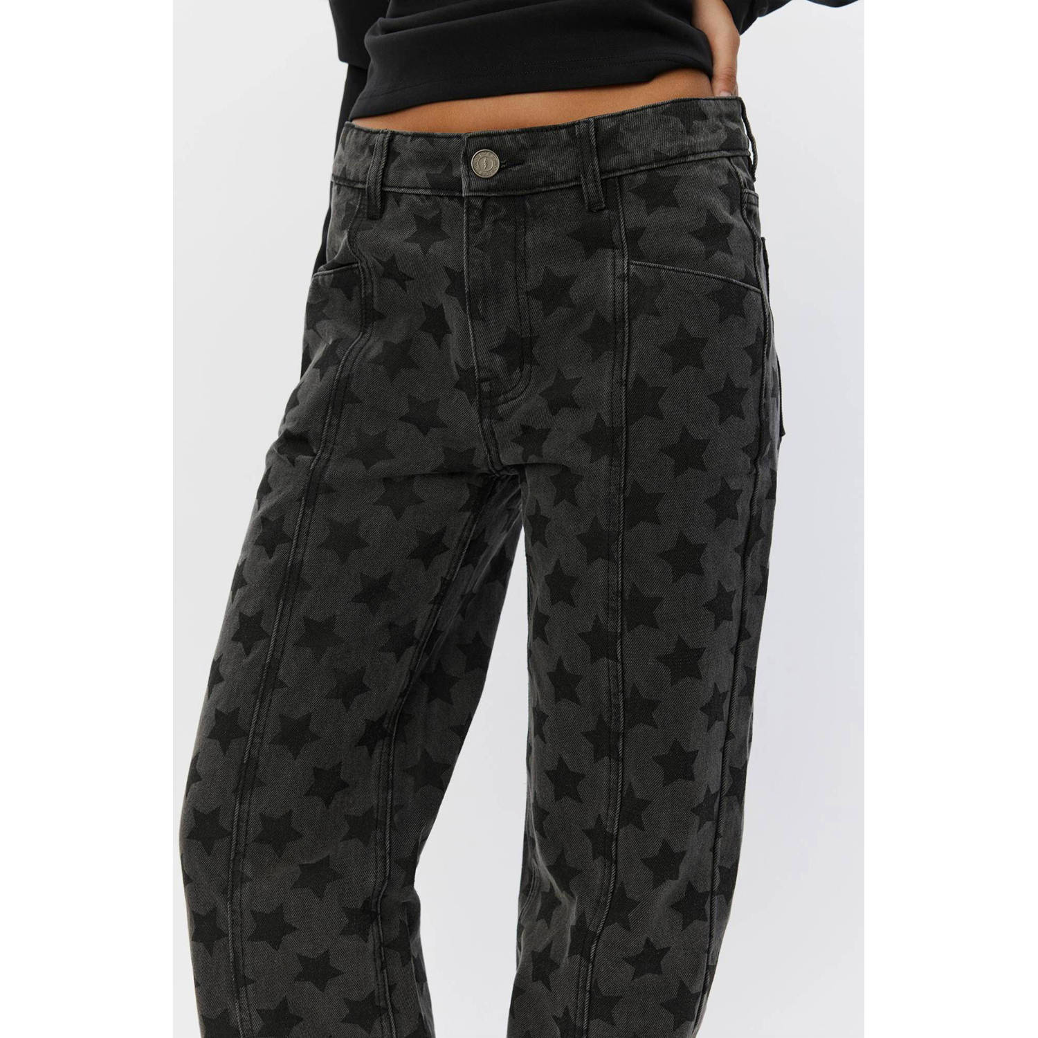 Sofie Schnoor high waist wide leg jeans black denim