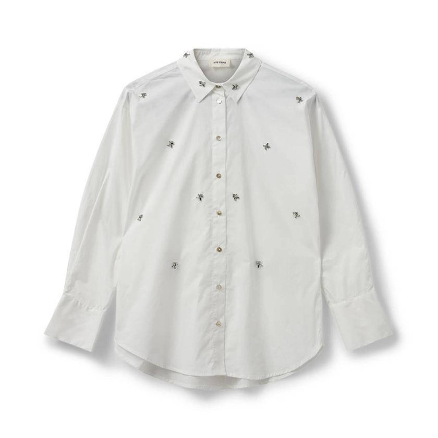 Sofie Schnoor Adalenesw Shirt met Zilveren Details White Dames
