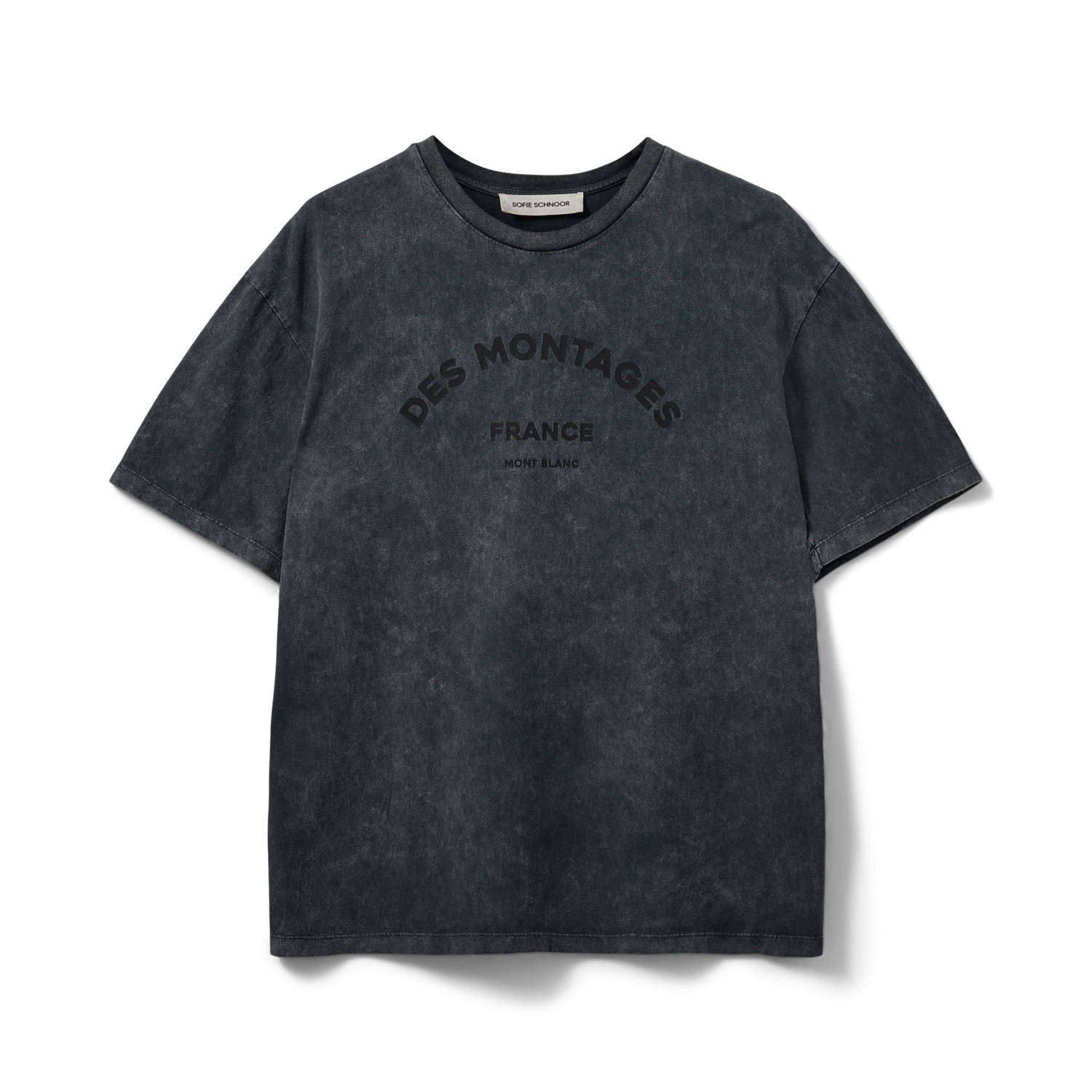 Sofie Schnoor gemêleerd T-shirt antraciet