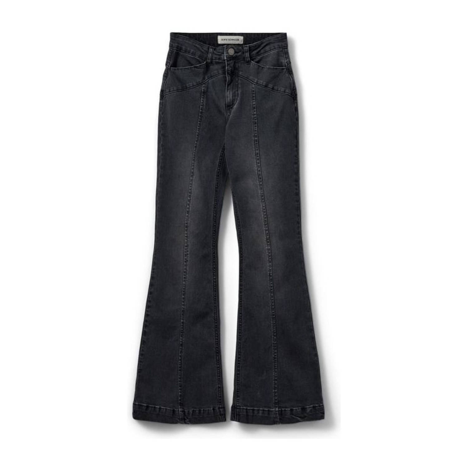 Sofie Schnoor high waist flared jeans black denim
