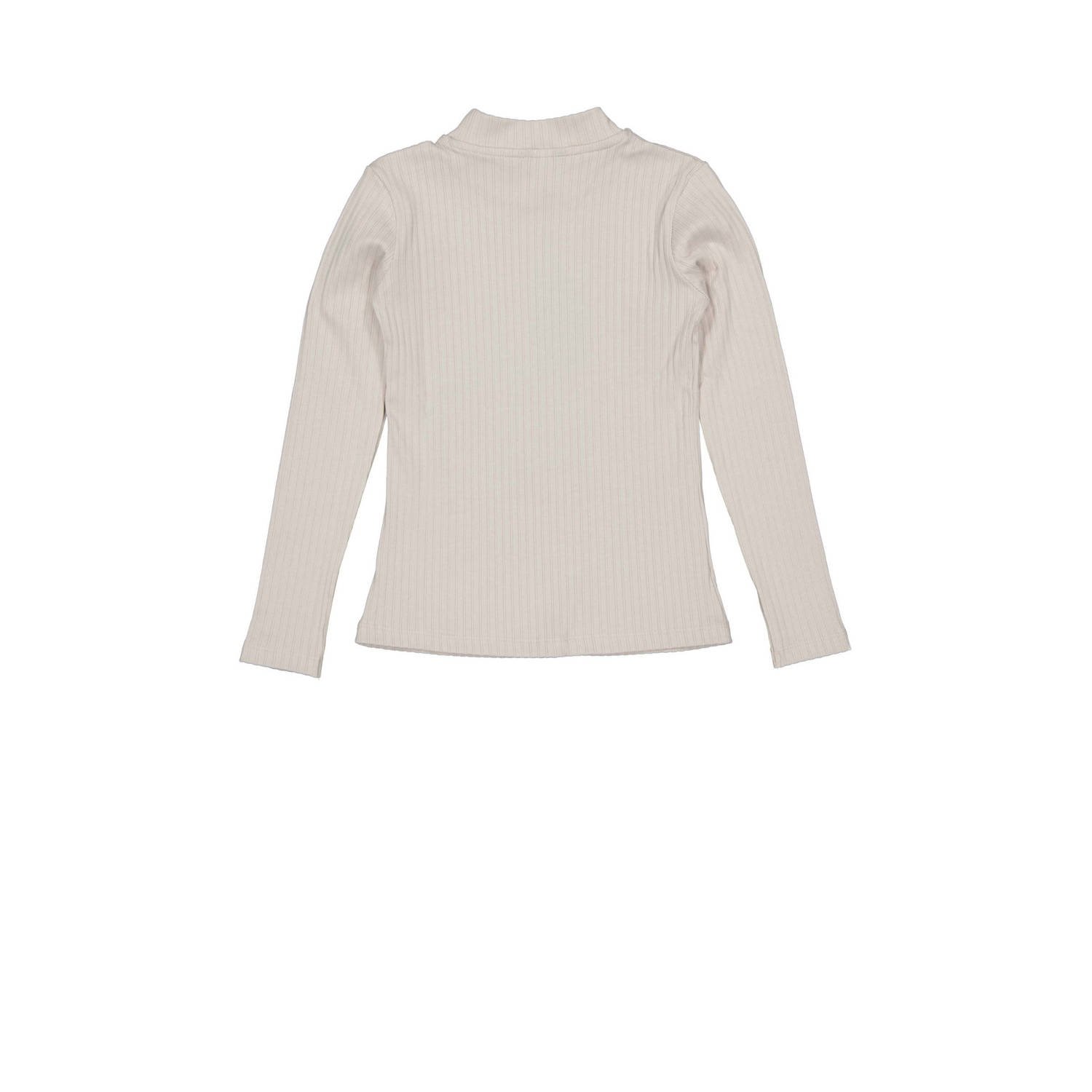 LEVV Teens geweven longsleeve NAN lichtgrijs