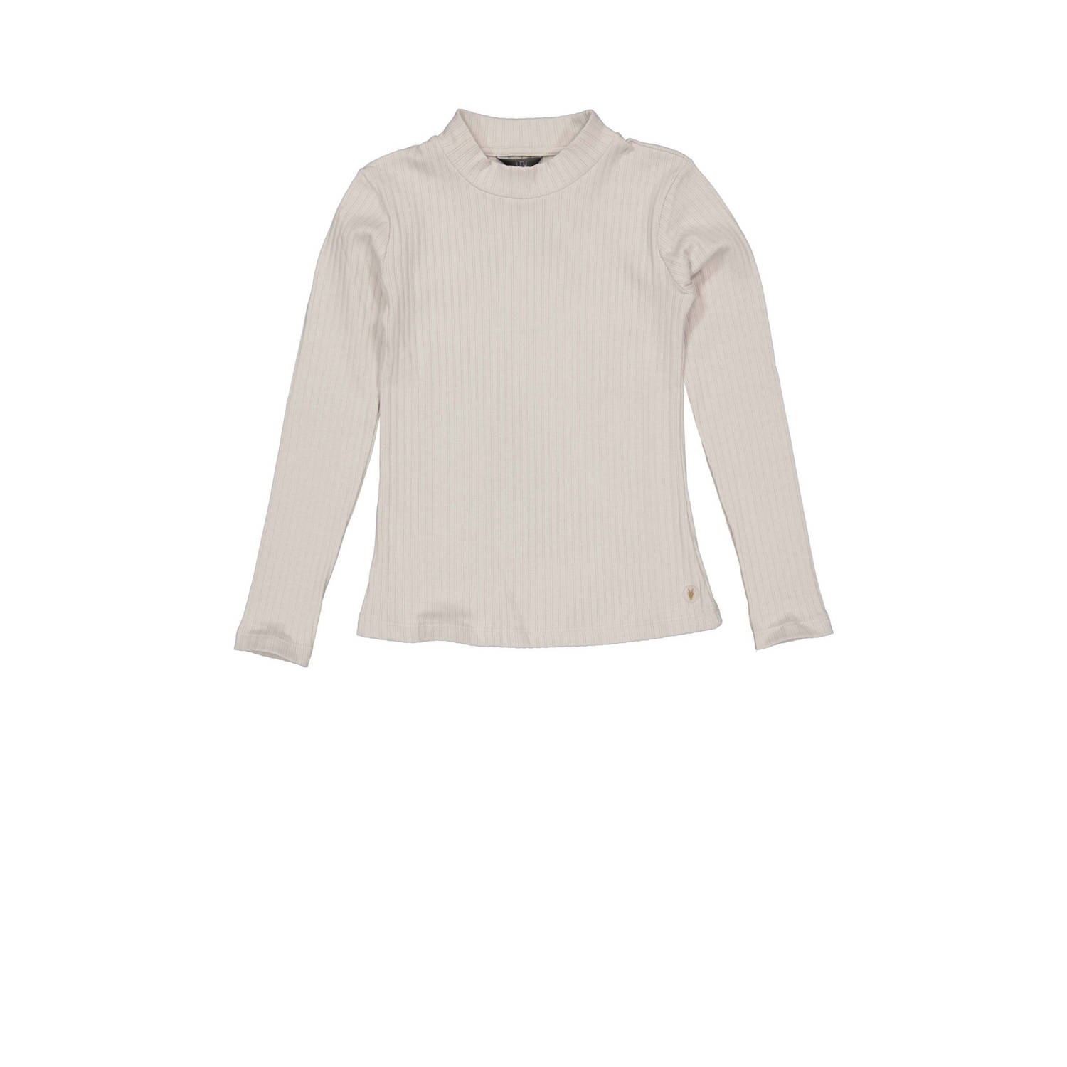 LEVV geweven longsleeve NAN lichtgrijs Meisjes Stretchkatoen Ronde hals 116