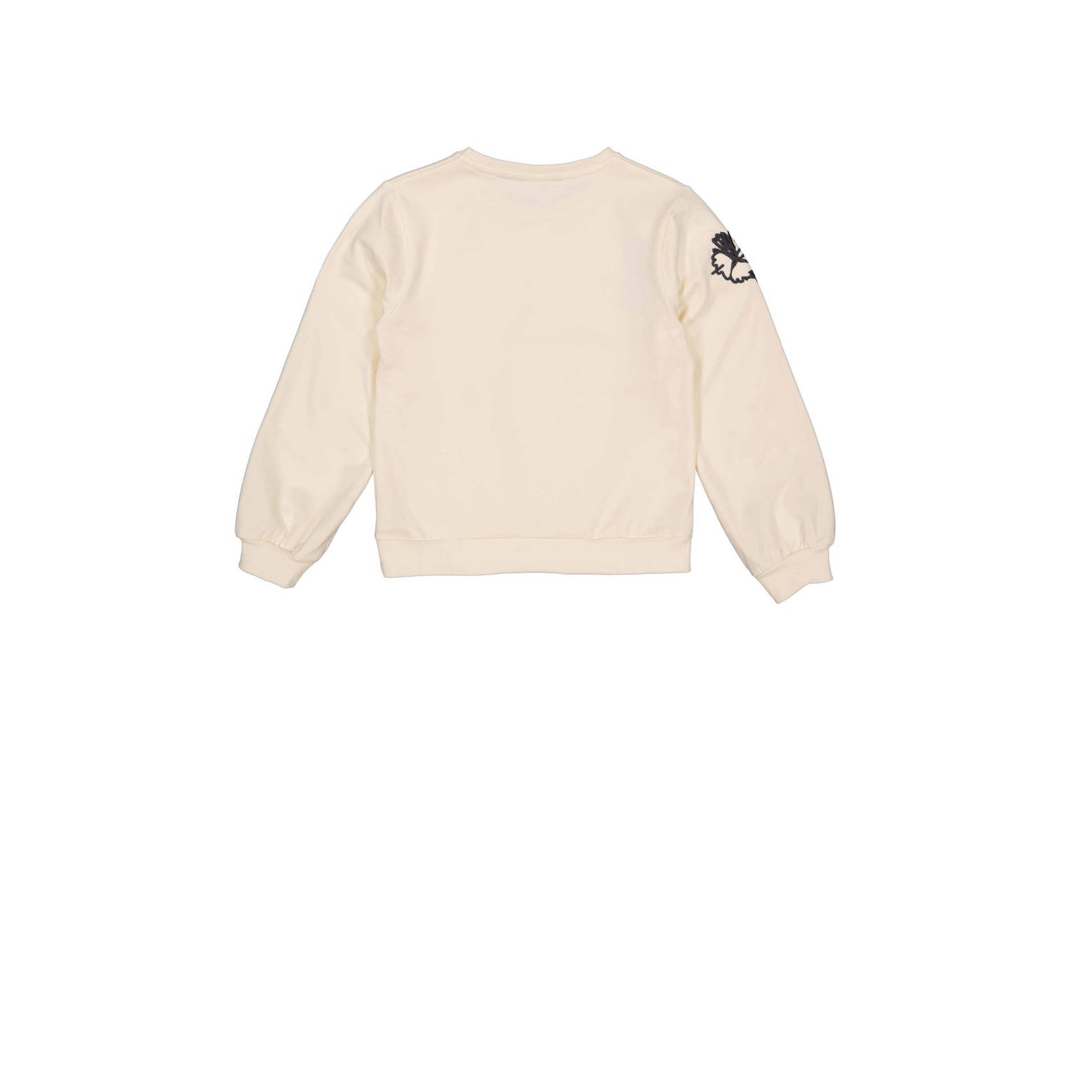 LEVV sweater NAURA met printopdruk ecru zwart