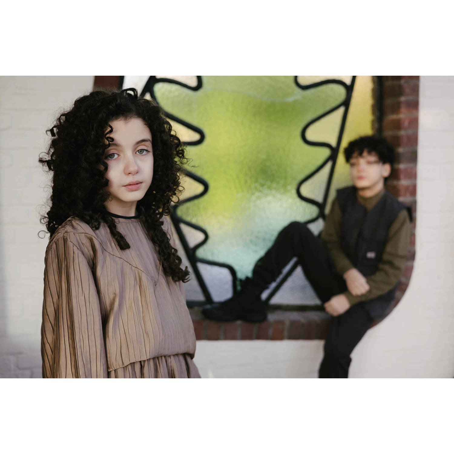 LEVV Teens top NEA taupe