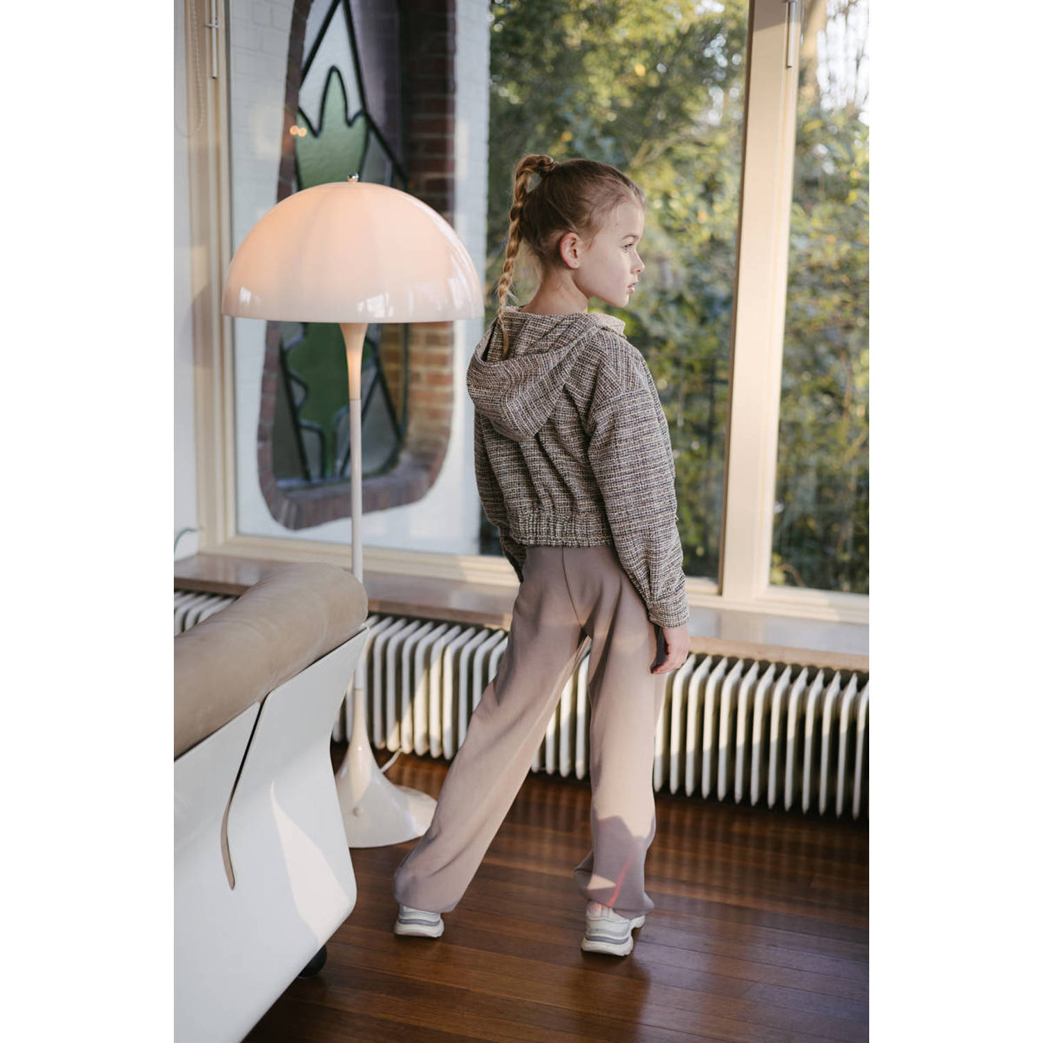 LEVV geweven vest NELI taupe