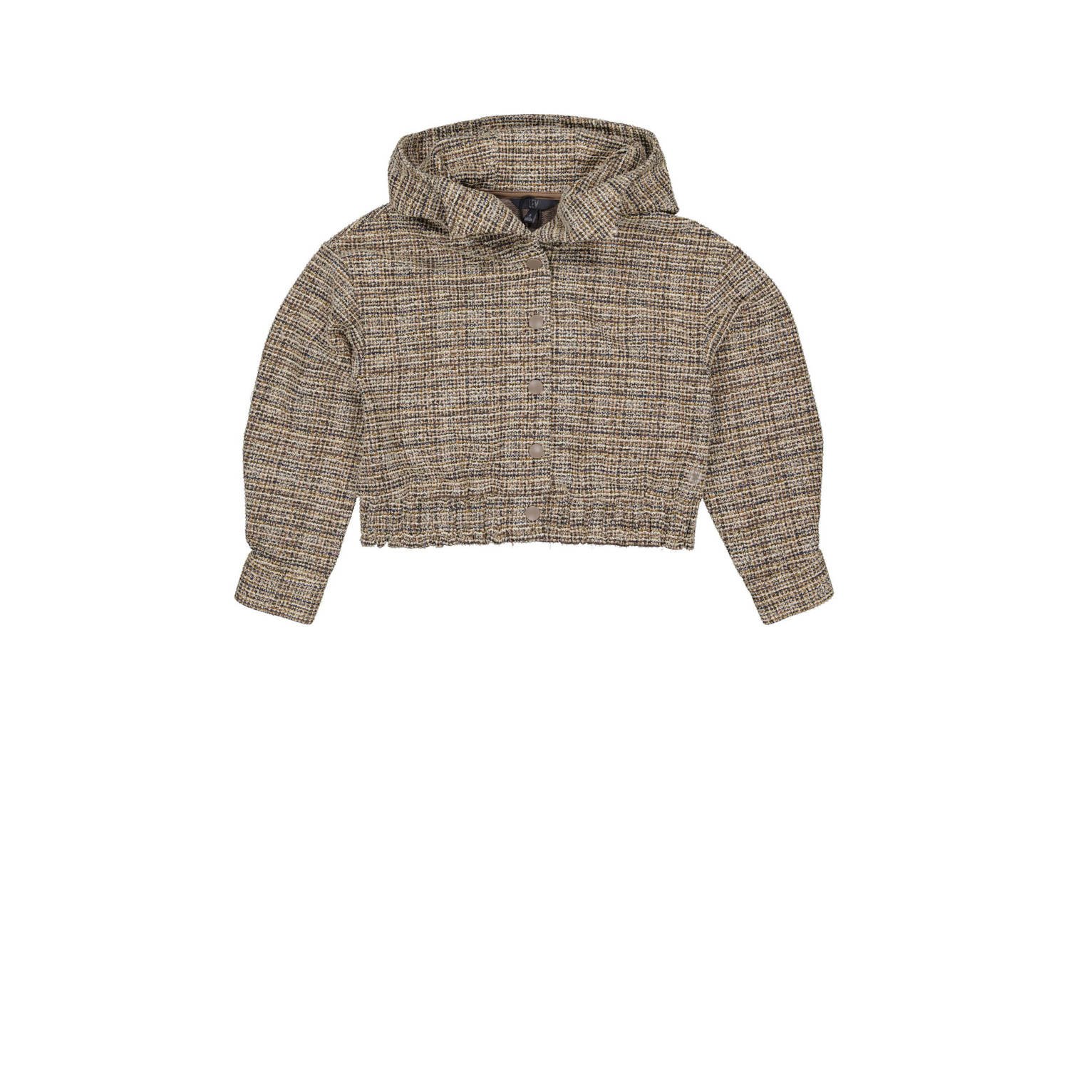 LEVV geweven vest NELI taupe