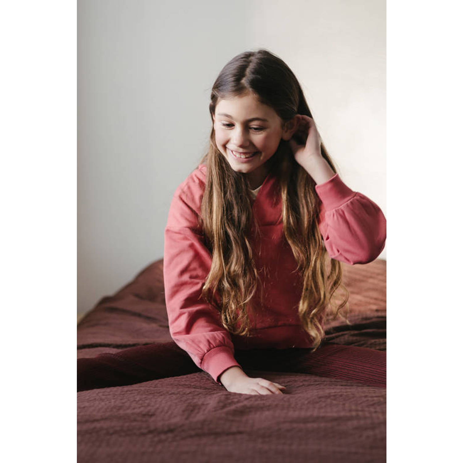 LEVV hoodie NICOLE koraal roze