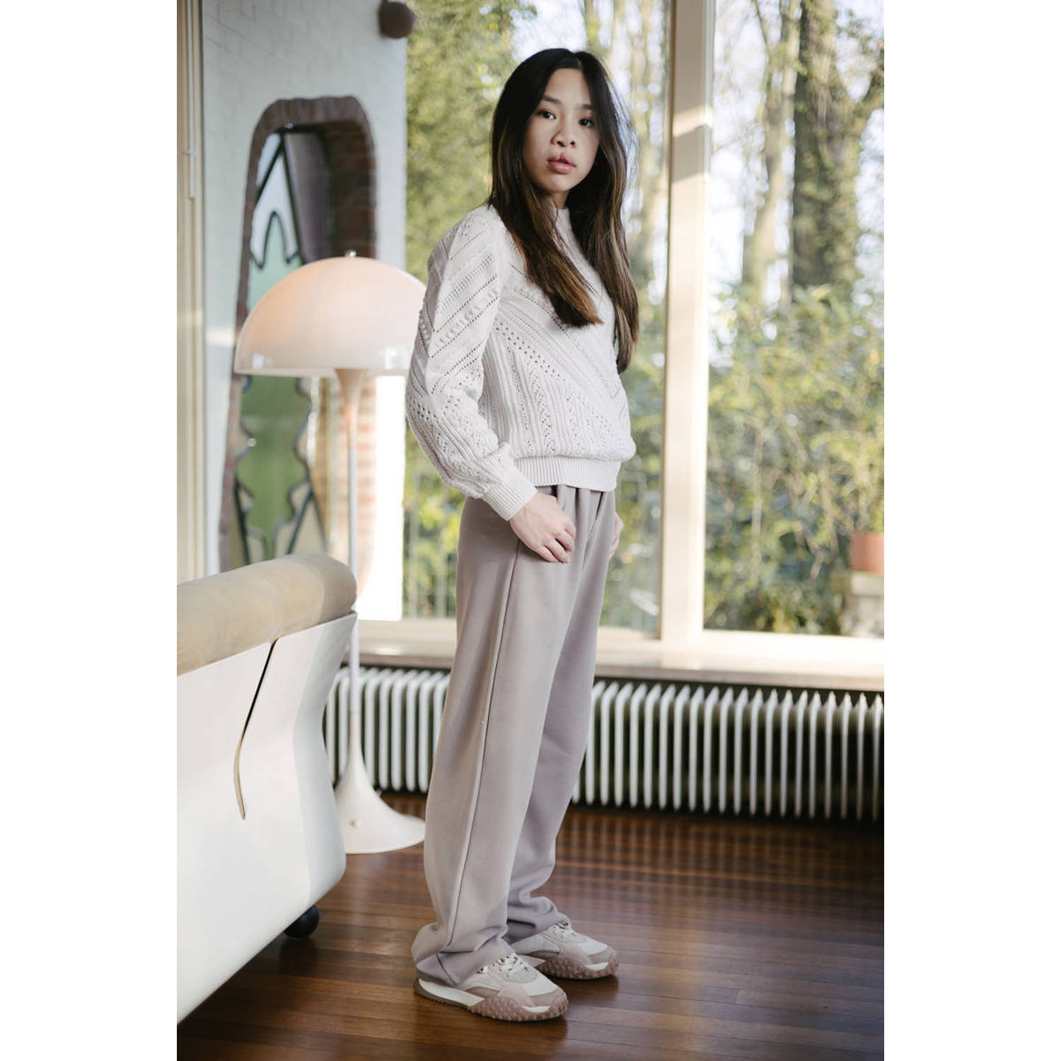 LEVV Teens broek NINA taupe