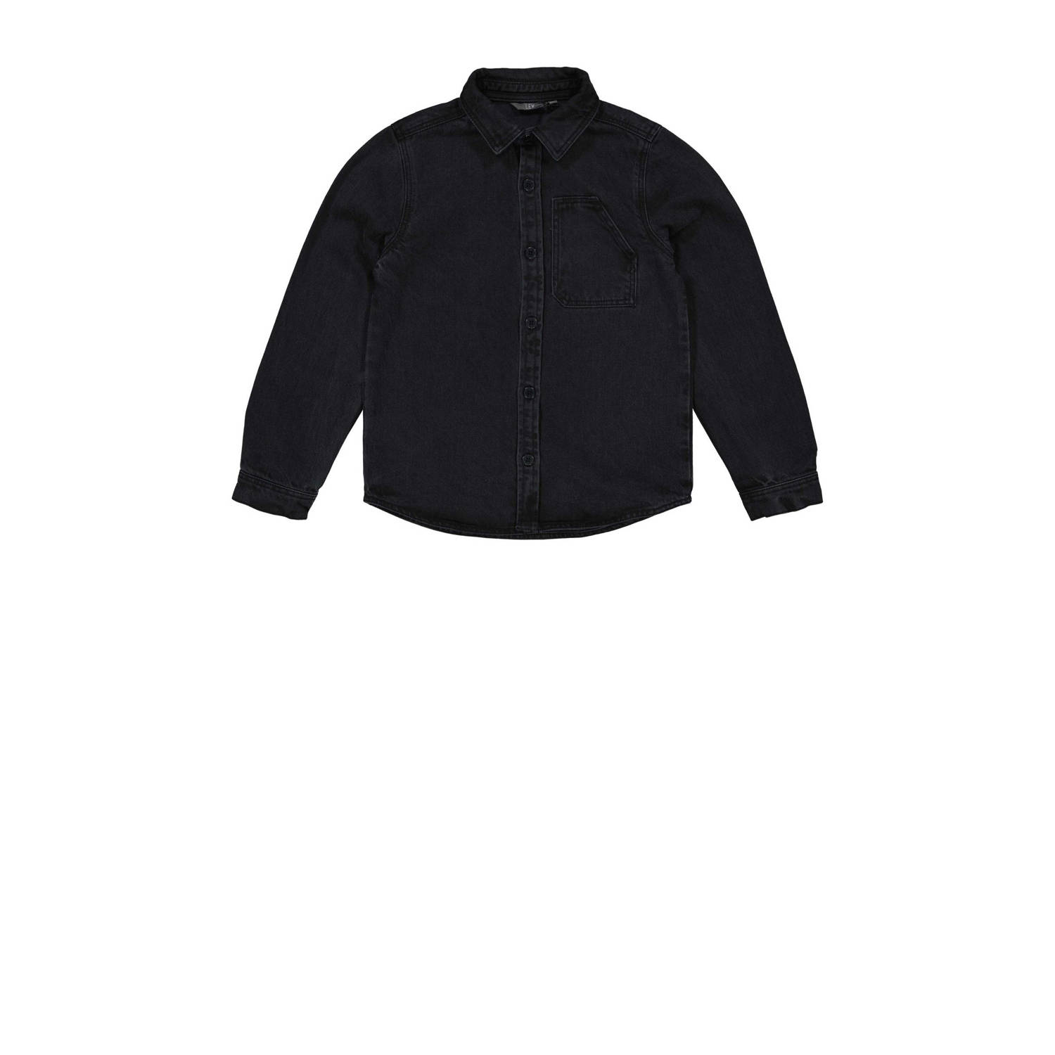 LEVV denim overhemd NOAH dark grey