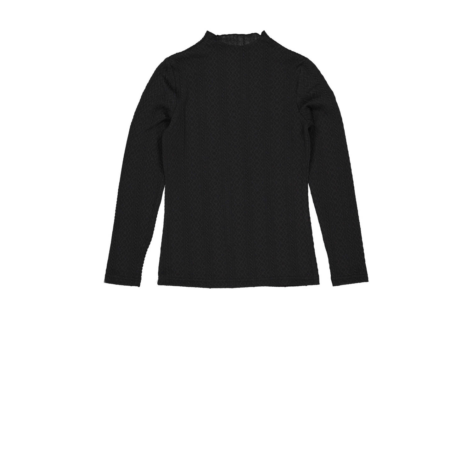 LEVV geweven longsleeve NIYA donkergrijs