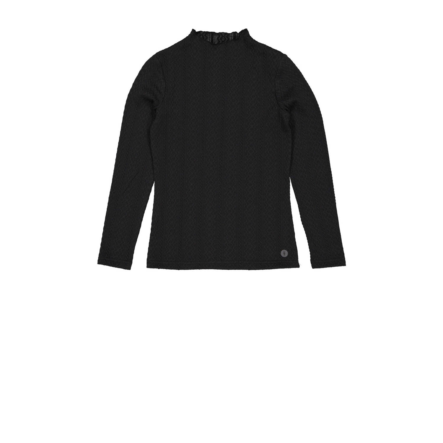 LEVV geweven longsleeve NIYA donkergrijs