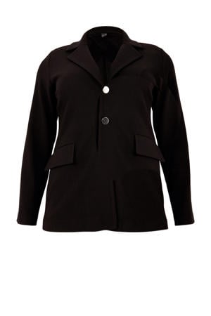 blazer Plus Size - zwart