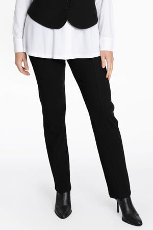 straight fit broek zwart