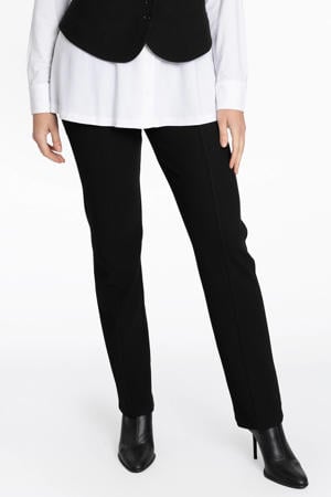 straight fit broek zwart