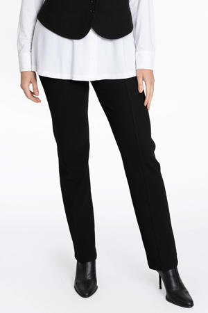 straight fit broek zwart