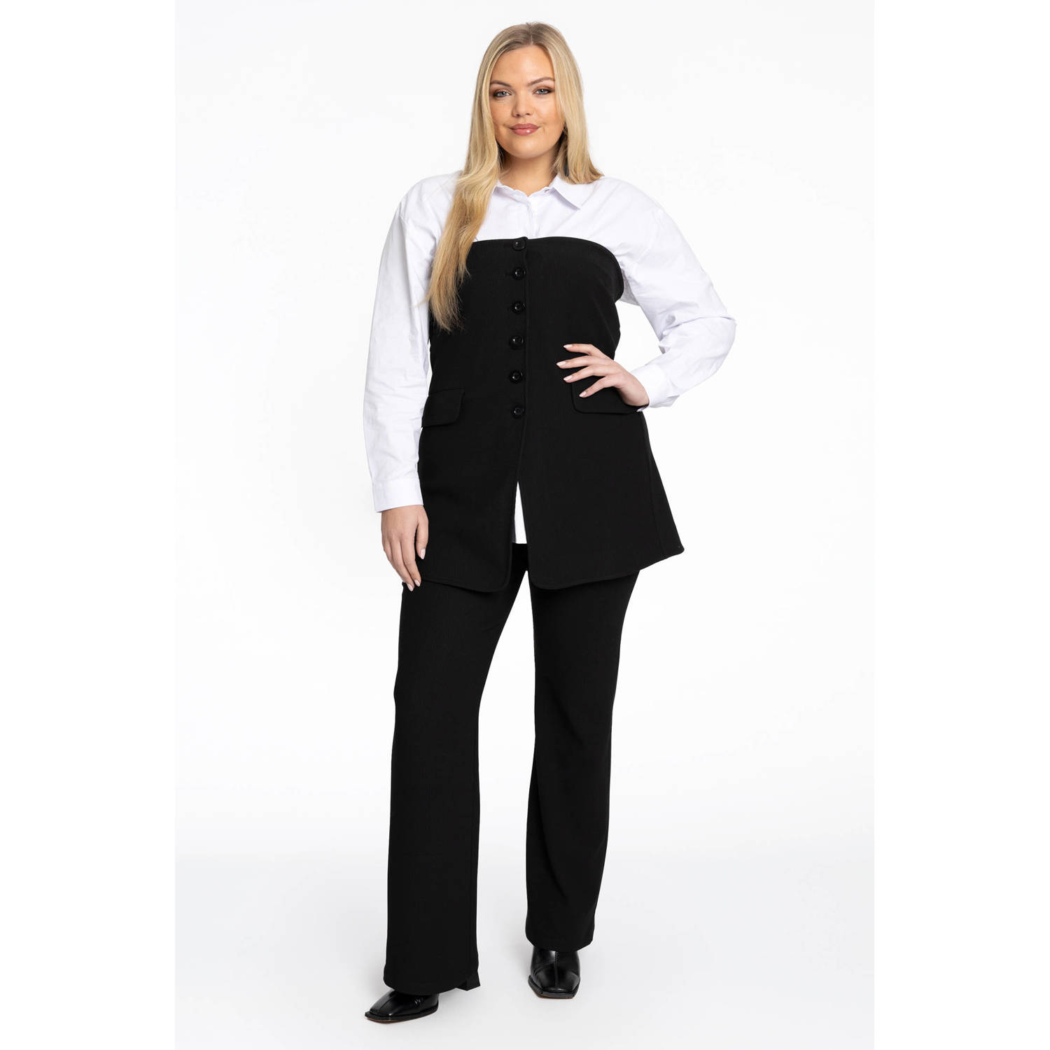 YOEK bootcut broek zwart