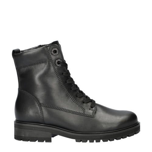 Gabor leren veterboots zwart afbeelding