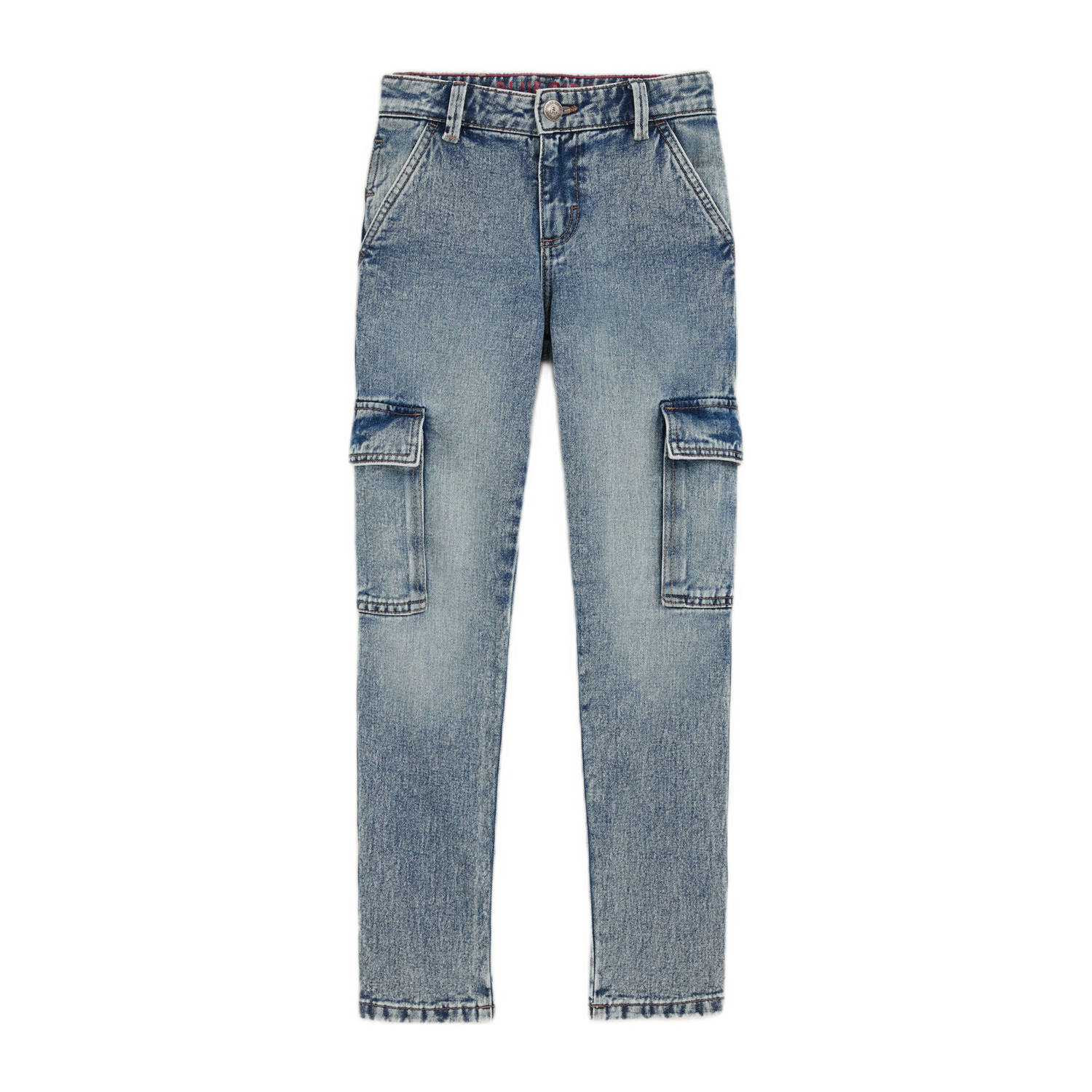 WE Fashion slim fit jeans stone denim
