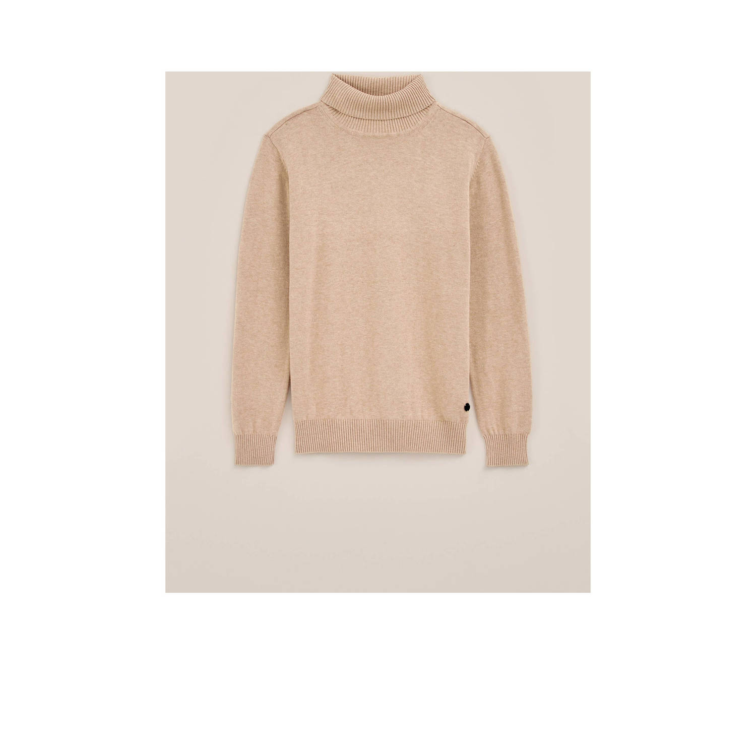 WE Fashion coltrui Beige Effen 122 128 | Trui van