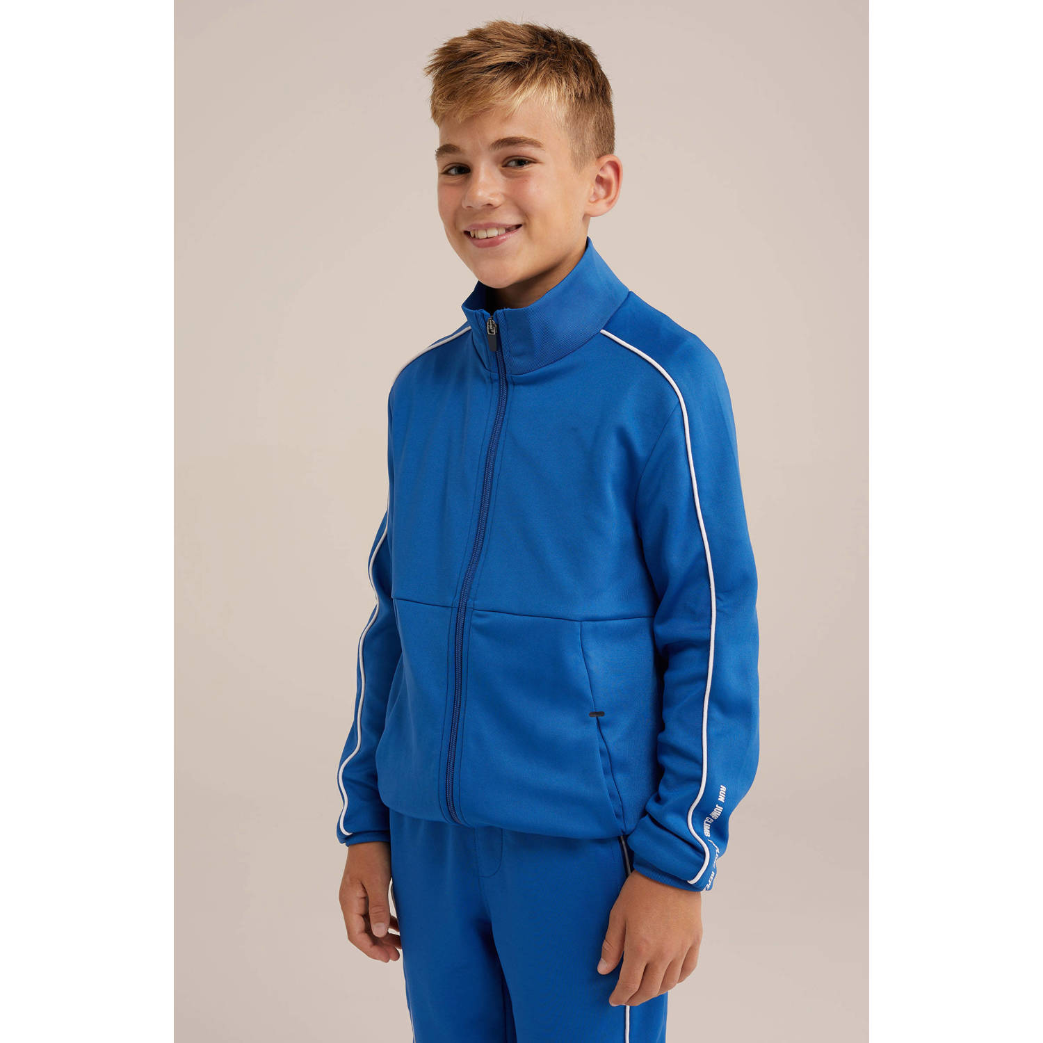WE Fashion sweatvest blauw