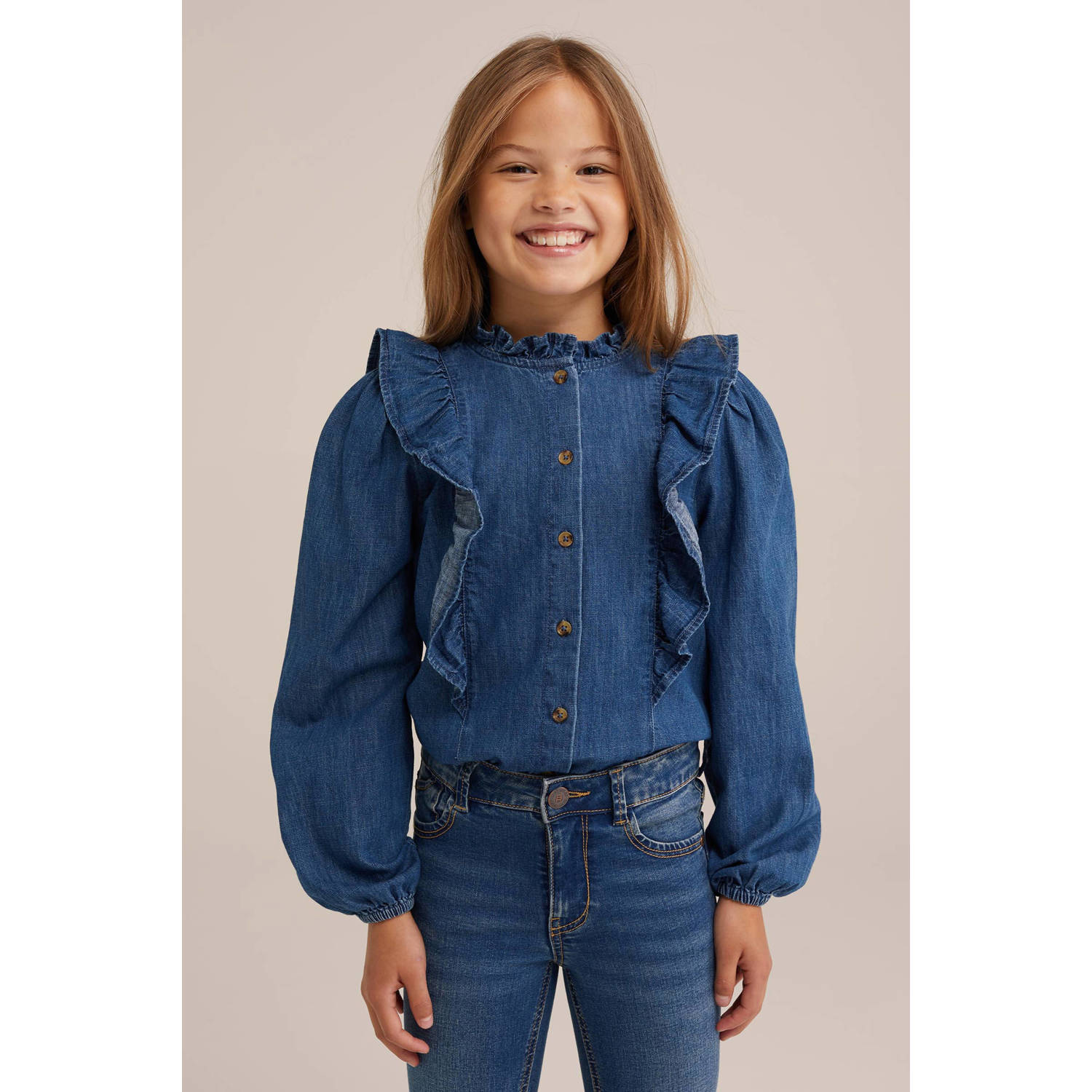 WE Fashion blouse mid blue