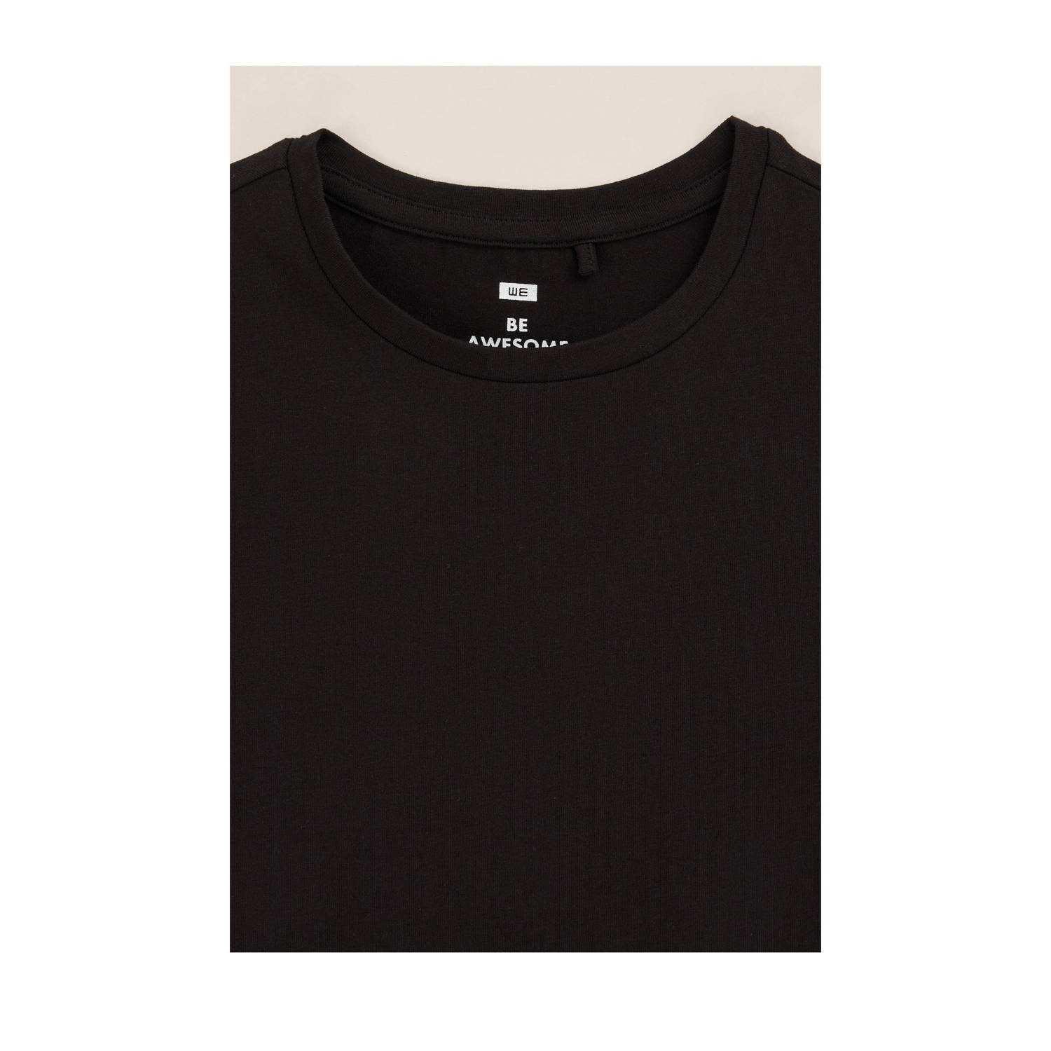 WE Fashion T-shirt set van 5 zwart