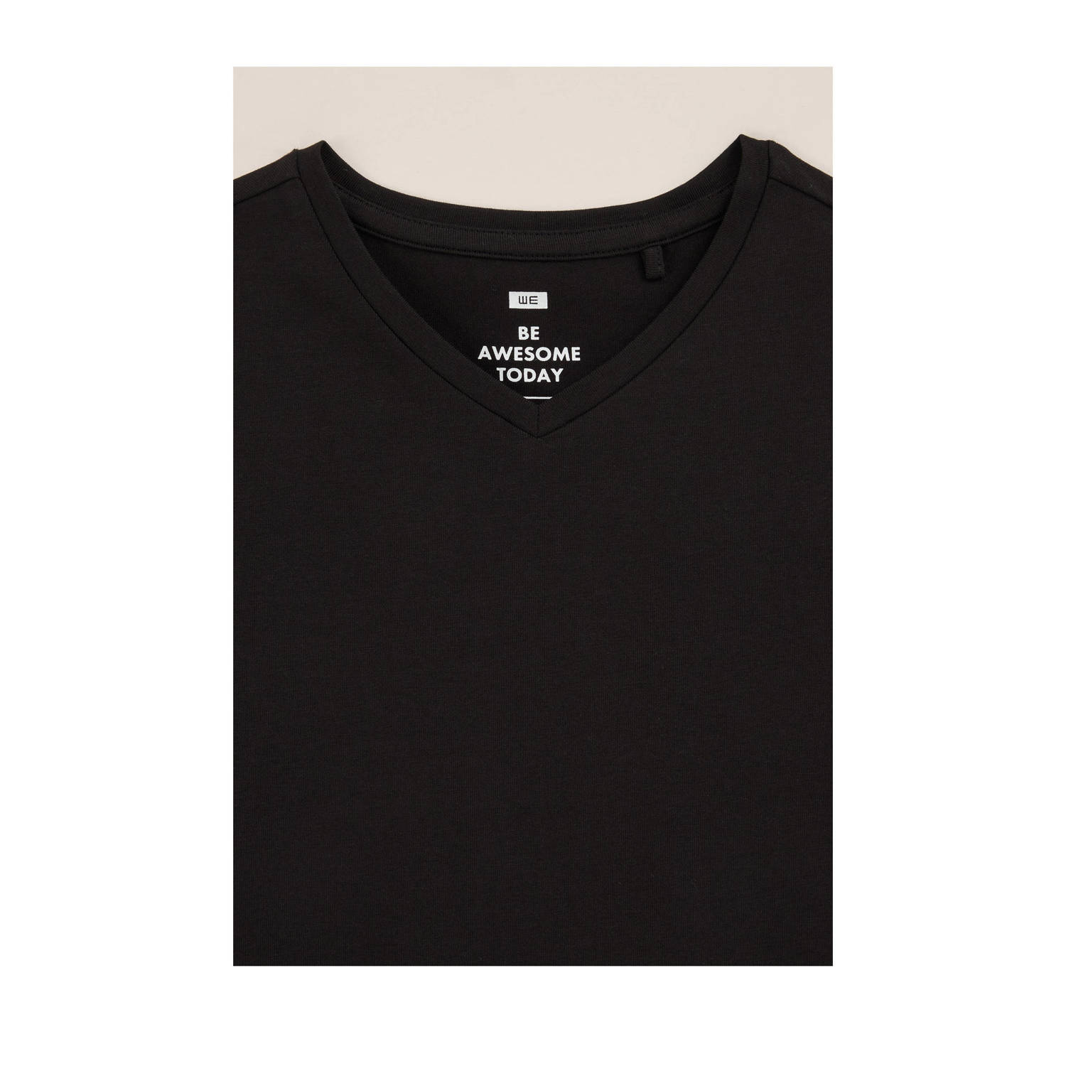 WE Fashion T-shirt (set van 5) zwart
