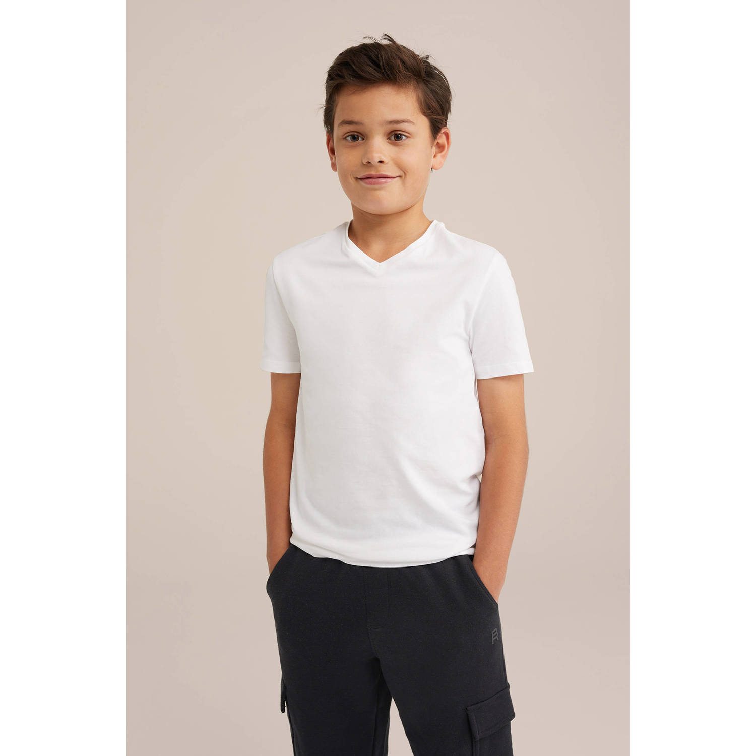 WE Fashion T-shirt (set van 5) wit