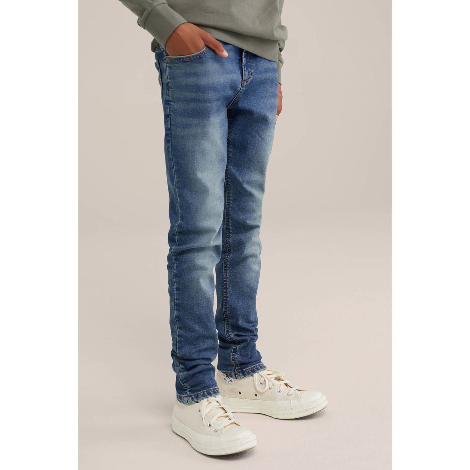 WE Fashion Blue Ridge slim fit jeans blue denim