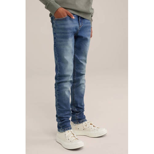 WE Fashion Blue Ridge slim fit jeans blue denim afbeelding