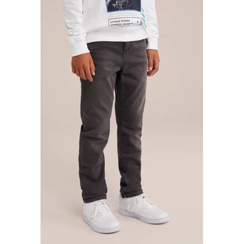 WE Fashion Blue Ridge regular fit jeans grey denim afbeelding